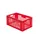 Euronorm-stapelbak 51l 270x600x400mm Wanden/bodem Opengewerkt Rood
