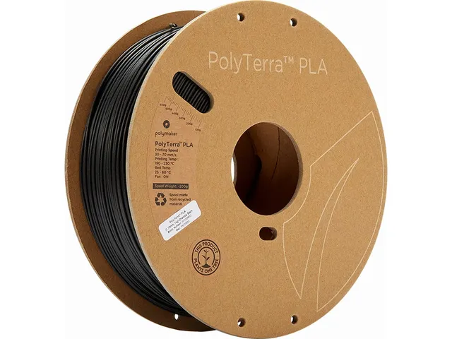 Polymaker PolyTerra PLA filament 1,75 mm Charcoal Black 3kg
