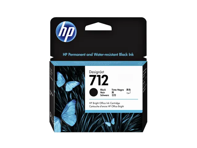 Inktcartridge HP 712 3ED71A zwart
