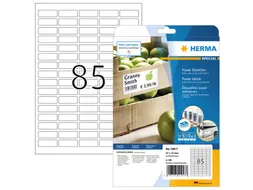 HERMA 10917 Power Etiketten A4 37x13mm Wit 2125 stuks