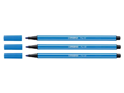 Viltstift STABILO Pen 68/41 medium ultramarijn blauw