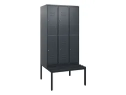 Dubbeldekse dekenkist,HxBxD 1950x900x815mm,3x2vak.,vak B 300mm