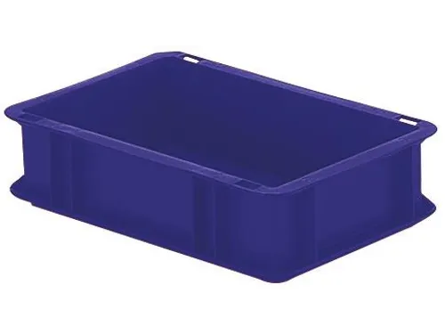 Euronorm-stapelbak 4.5l 50x400x300mm Wanden/bodem Gesloten Blauw
