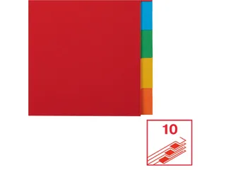 Tabbladen Esselte A4 11-gaats Karton 10-delig Blanco Tabs Kleur - 10