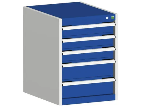ladekast HxBxD 700x525x650mm 5laden romp RAL7035 front RAL5010