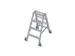 Échelle Pliante Aluminium Double Accès Roulante L 1 71m 2x4marches