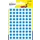 PSA08B ronde markeringsetiketten diameter 8 mm blauw