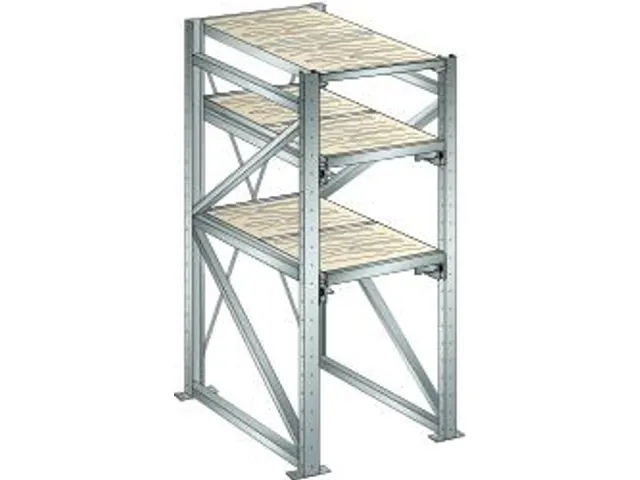 uittrekstelling voor zware lasten,HxBxD 2000x890x1260mm,vaklast 800kg