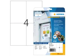 HERMA 4576 Weervaste Folie-etiketten A4 105x148mm removable 80 stuks
