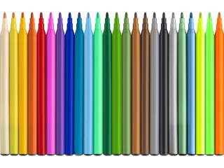 Viltstift FC Dino 18x stand. Kleur+3x metallic kleur+ 3x neon kleur in - 4