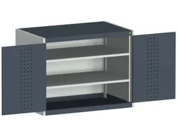 kast met geperforeerde platen,HxBxD 800x1050x650mm,2xStalen bodem