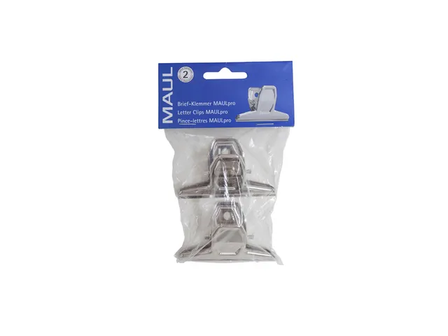 Papierklem MAUL Pro 75mm capaciteit 20mm zilver