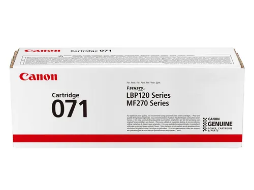 Canon CRG 071 Toner Zwart 1.200 pag. voor i-SENSYS