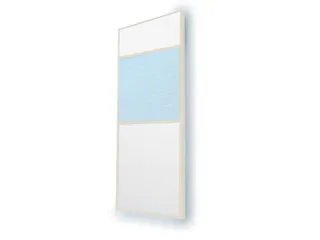 scheidingswand,glas,HxB 1085x1200mm,deurkozijn/raamkozijn RAL9010 - 2