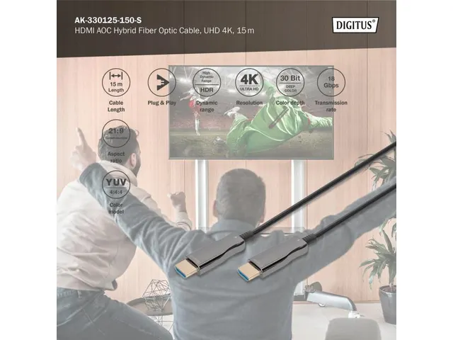 Hdmi Aoc Hybrid-Fiber Connection Cable