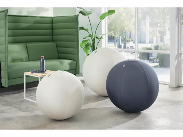Ballon d'assise Leitz Ergo anti-basculement 55cm gris foncé