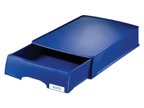 Brievenbak Leitz 5210 Plus blauw met lade A4