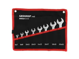GEDORE R05126008 Dubbele steeksleutelset kort SW6-22mm 8stuks
