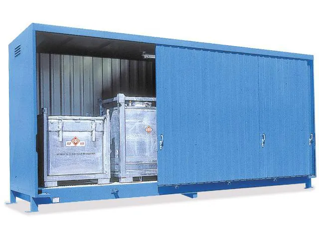 stellingcontainer v. gevaarlijke stoffen,max. 6xIBC,staand