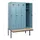 locker met bank,HxBxD 1950x1200x815mm,4vak,vak B 300mm,draaigrendel