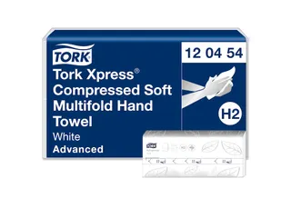Tork 120454 H2 Xpress Compressed Handdoek Advanced Soft 2400 stuks - 1