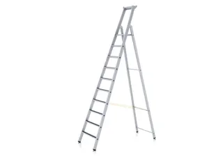 veiligheidsladder,eenzijdig,10treden m. R13-laag,stand H 2,64m - 1