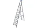 Ladder Aluminium Bordes H 2 80M 12Treden Incl. Bordes