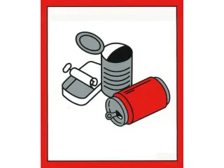 Pictogram Stickers Voor Afvalverzamelaar 6 Symbolen - 4