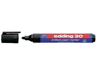 Viltstift edding 30 brilliant rond 1.5-3mm zwart - 1