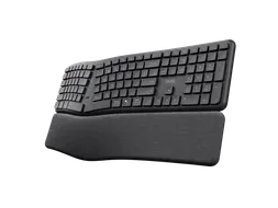 Trust Keyra Draadloos Ergonomisch Toetsenbord Zwart QWERTY US