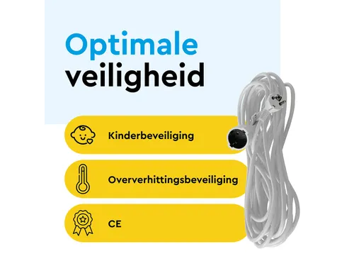 Verlengkabel BRASQ 20m wit