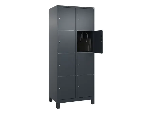 lockerkast HxBxD 1950x800x500mm 2x4vakken cil.-slot voeten