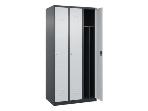 locker voor scheiding van kleding,HxBxD 1850x900x500mm,3vak