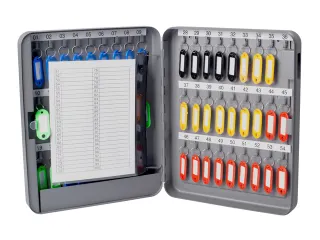 Sleutelkast metaal Pavo basic met cijferslot 54 haken 30x24x8cm grijs - 4