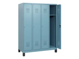 schoollocker,HxBxD 1630x1200x500mm,4vak,vak B 300mm,cil.-slot,voeten