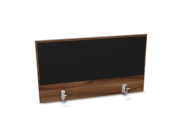 opzetpaneel bureau aanbouw achter NP-tiepolo nut BN8033-zwart 1000mm