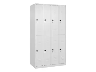 dubbeldekse locker,HxBxD 1850x1000x500mm,4x2vak.,vak B 250mm - 1