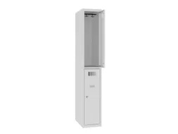 Dubbeldekse lockerkast,HxBxD 1800x300x500mm,1x2vak.,draaigrendel