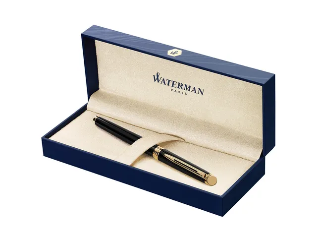 Vulpen Waterman Hémisphère Black lacquer GT Medium Blauwe inkt