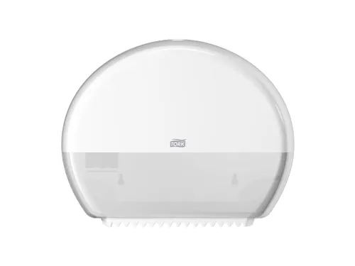 Tork 555000 T2 Mini Jumbo Toiletpapier Dispenser Elevation Wit