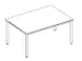 In hoogte verstelbaar bureau,HxBxD 720-840x2000x1000mm,CC-zwart