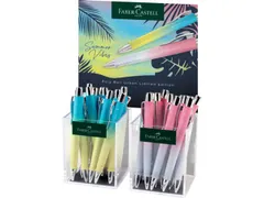 Balpen Faber-Castell Polyball Summer 24 x 2 kokers elk 12 stuks Sunset