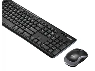 Logitech MK270 UK layout Toetsenbord + Muis Zwart - 1