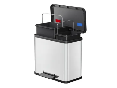 pedaalemmer,1x9l/1x17l,HxBxD 430x470x340mm,binnenbak kunststof