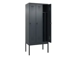 locker voor scheiding van kleding,HxBxD 2120x900x500mm,3vak