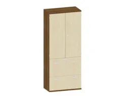 kantoorkast,HxBxD 1920x800x430mm,decor romp noten,decor front esdoorn