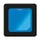 Circulaire Afvalbak BrickBin met klepdeksel 65 Liter Zwart Blauw