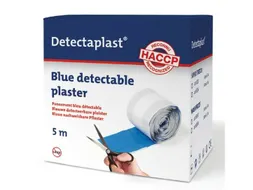 Detectaplast 8256 Textielpleister Elastisch Blauw 8cm x 5 meter