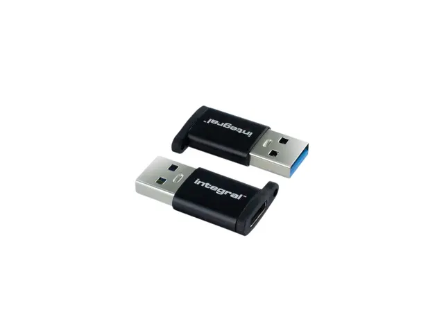 Adapter Integral USB-C naar USB-A 2-pack