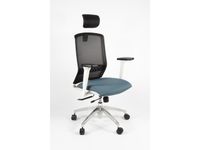 Bureaustoel EN1335 Linea Tekna White 01/PT zwart/antraciet met 3D arml